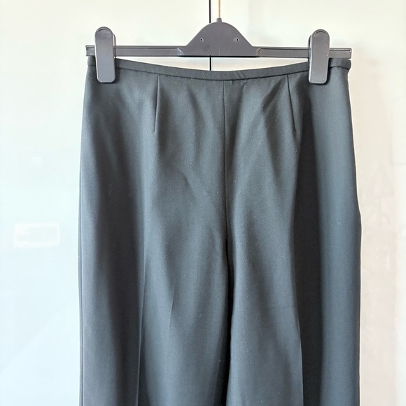 ☀️Dana Buchanan Black Wool Blend Straight Leg Pants - Picture 3 of 11